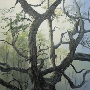 Kornelis Ram Schilderij Wintereik olieverf op linnen